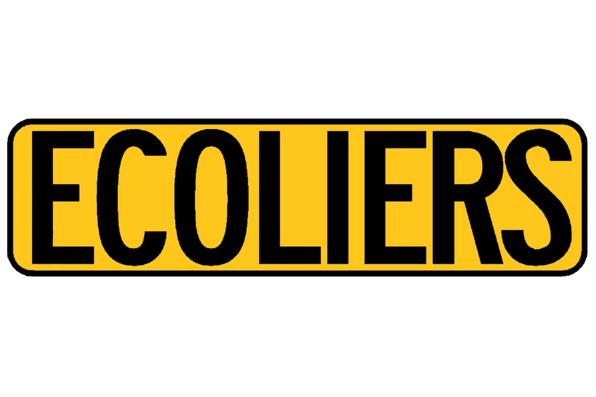 Sticker,"Ecoliers", 33 7/8" x 9 1/2"