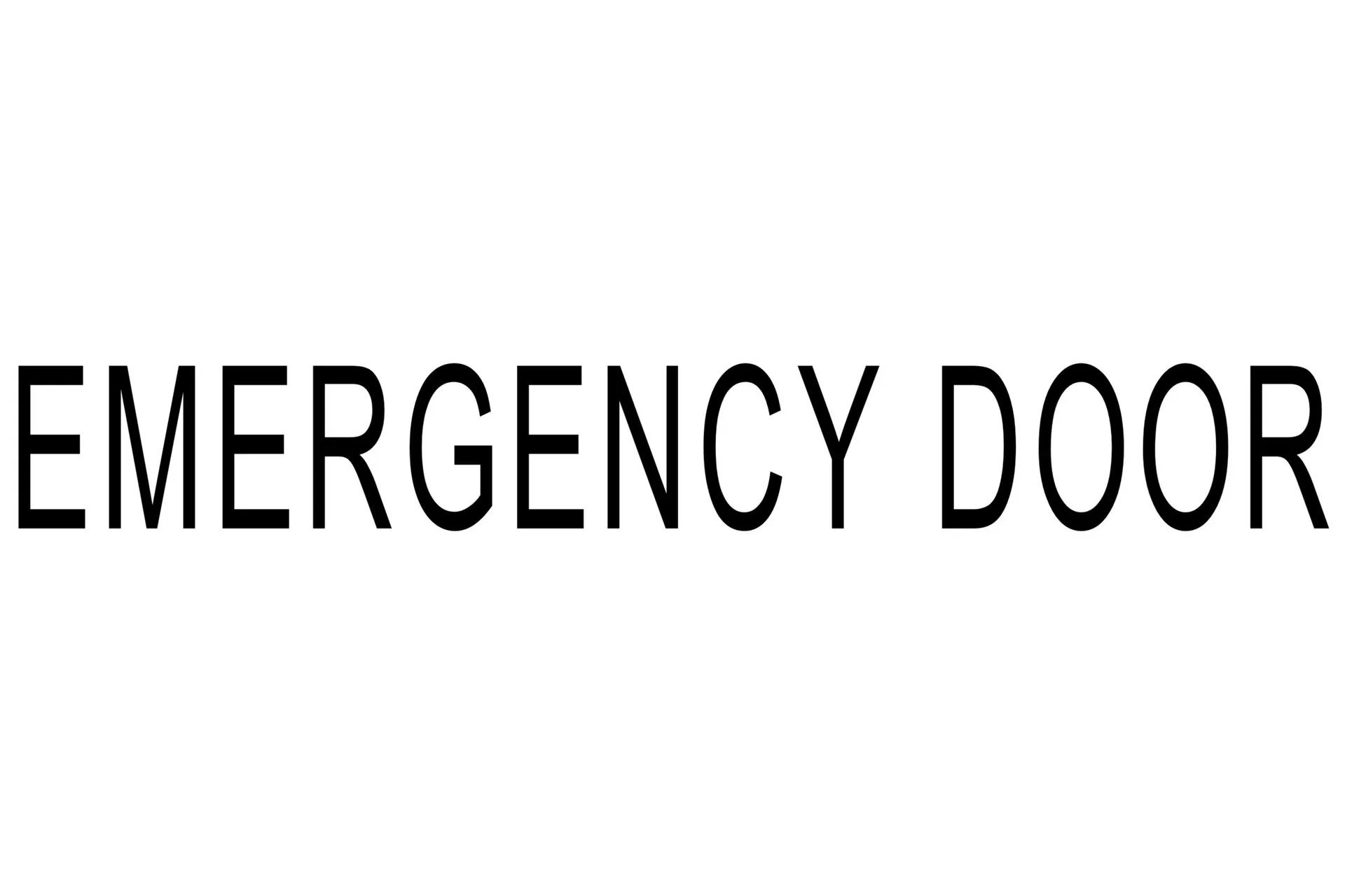 Decal, 2", "Emergency Door"