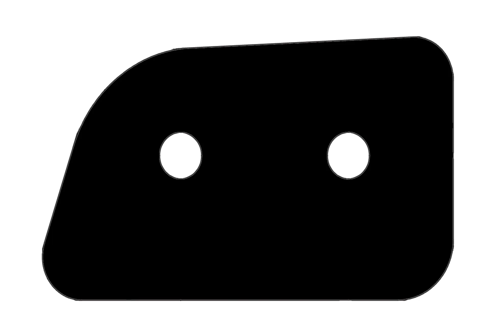Decal, Black, 8-Way, Rr/Lh, Fr/Rh