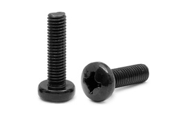 Screw,Mach,8-32X1,Ph,Pan Hd,Black Zinc Dich