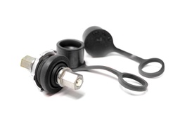 Stud, Elect. Pass Trough, 3/8 Black